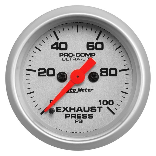 Auto Meter® - Ultra-Lite Series 2-1/16" Exhaust Pressure Gauge, 0-100 PSI