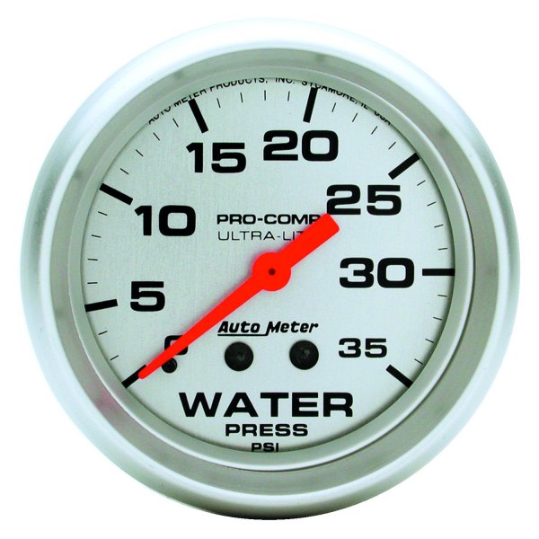 Auto Meter® - Ultra-Lite Series 2-5/8" Water Pressure Gauge, 0-35 PSI