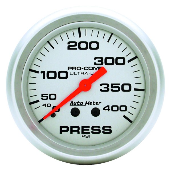 Auto Meter® - Ultra-Lite Series 2-5/8" Pressure Gauge, 0-400 PSI