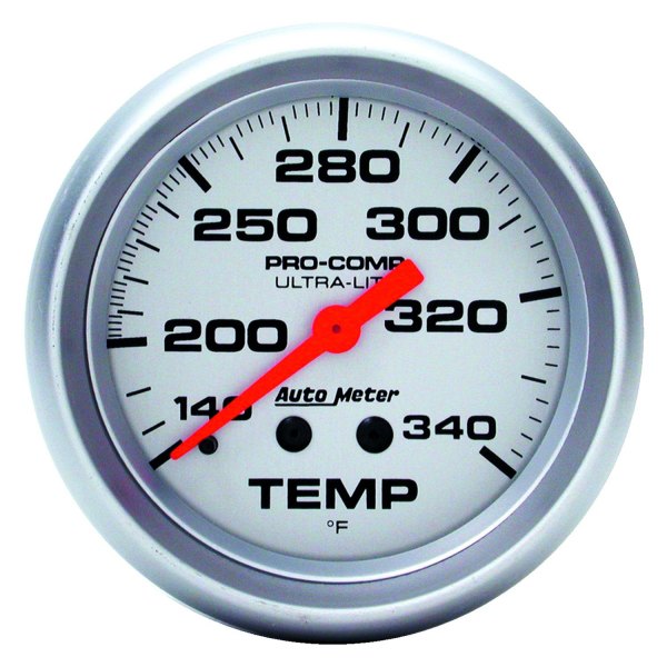 Auto Meter® - Ultra-Lite Series 2-5/8" Temperature Gauge, 140-340 F