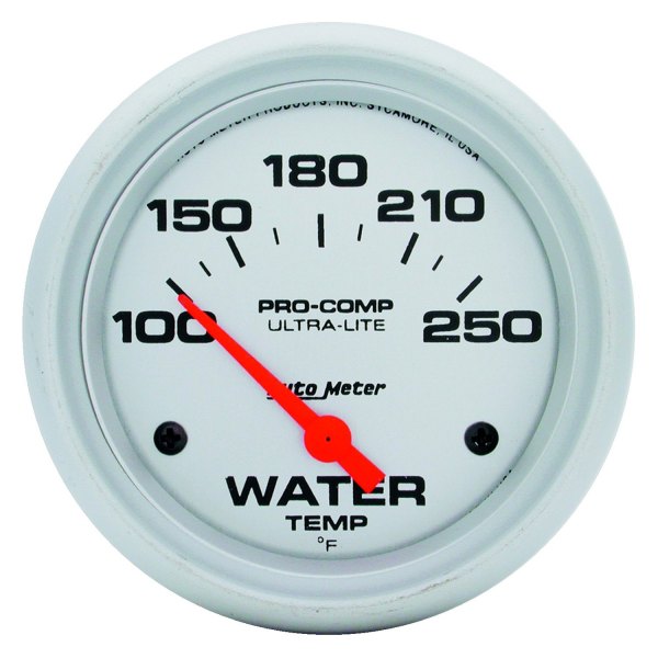 Auto Meter® - Ultra-Lite Series 2-5/8" Water Temperature Gauge, 100-250 F