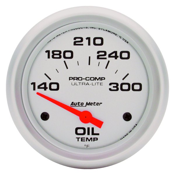 Auto Meter® - Ultra-Lite Series 2-5/8" Oil Temperature Gauge, 140-300 F