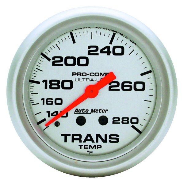 Auto Meter® - Ultra-Lite Series 2-5/8" Transmission Temperature Gauge, 140-280 F