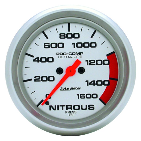 Auto Meter® - Ultra-Lite Series 2-5/8" Nitrous Pressure Gauge, 0-1600 PSI