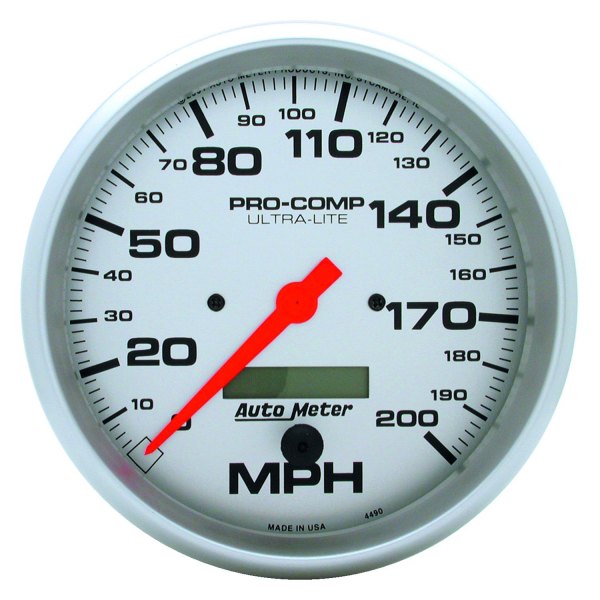 Auto Meter® - Ultra-Lite Series 5" Speedometer Gauge, 0-200 MPH