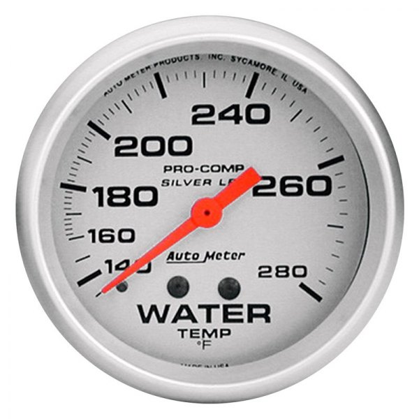 Auto Meter® - Ultra-Lite Series 2-5/8" Water Temperature Gauge, 140-280 F