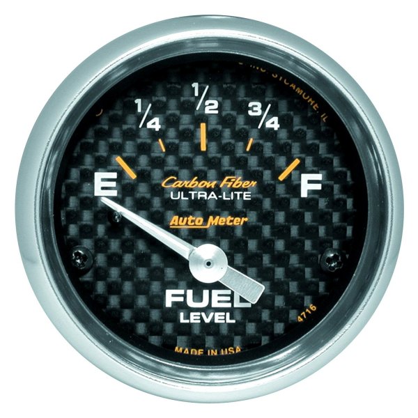 Auto Meter® - Carbon Fiber Series 2-1/16" Fuel Level Gauge