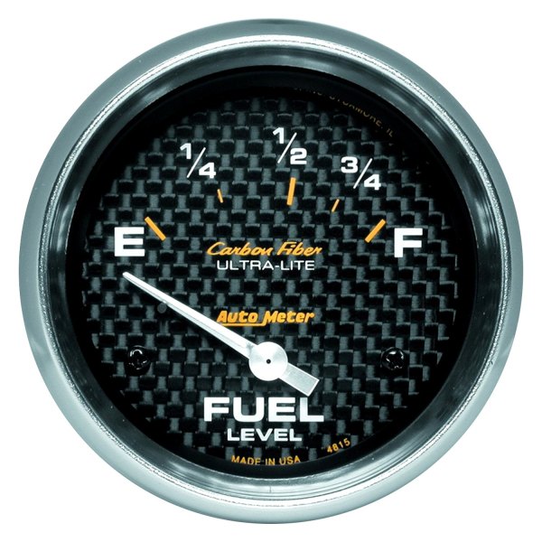 Auto Meter® - Carbon Fiber Series 2-5/8" Fuel Level Gauge