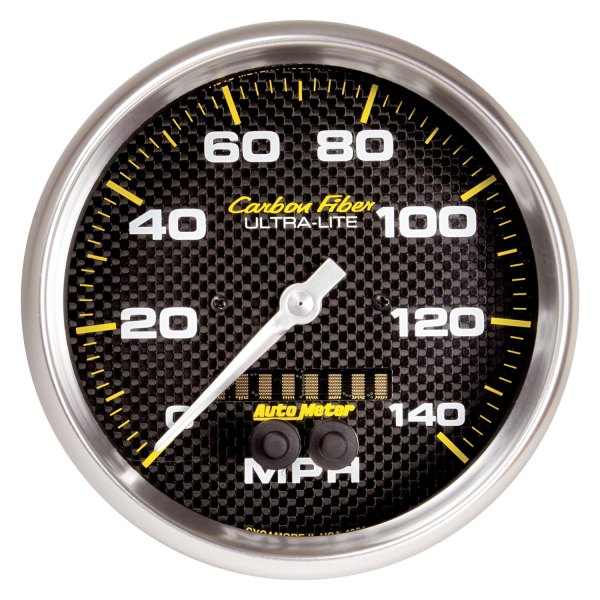 Auto Meter® - Carbon Fiber Series 5" GPS Speedometer Gauge, 0-140 MPH