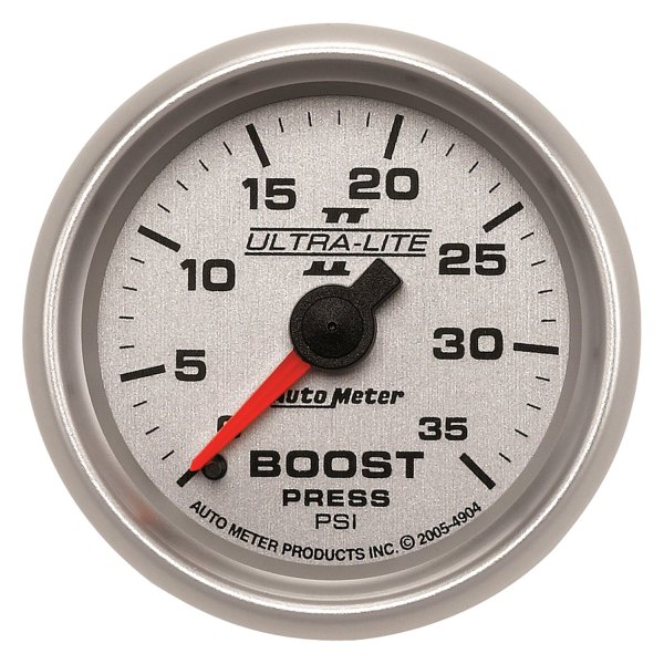Auto Meter® - Ultra-Lite II Series 2-1/16" Boost Gauge, 0-35 PSI