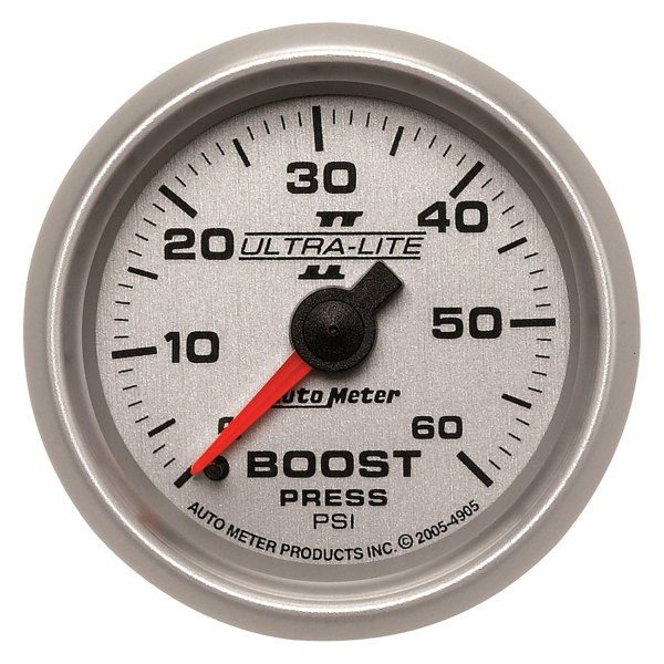 Auto Meter® - Ultra-Lite II Series 2-1/16" Boost Gauge, 0-60 PSI