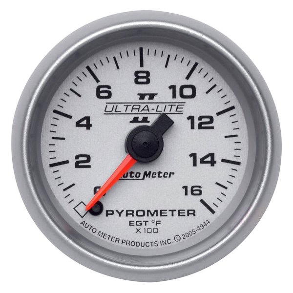 Auto Meter® - Ultra-Lite II Series 2-1/16" EGT Pyrometer Gauge, 0-1600 F