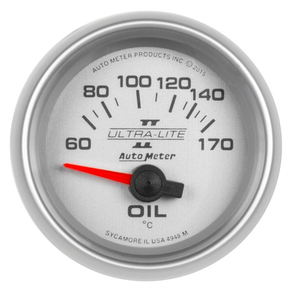 Auto Meter® - Ultra-Lite II Series 2-1/16" Oil Temperature Gauge, 60-170 C