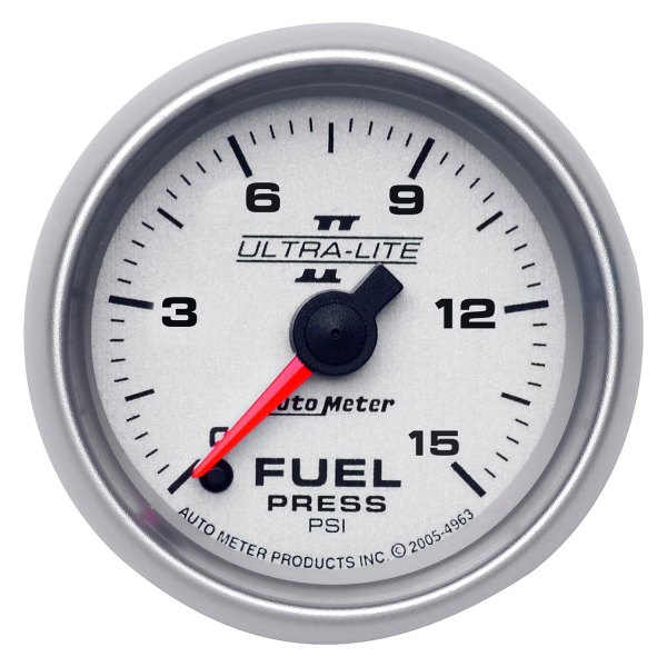 Auto Meter® - Ultra-Lite II Series 2-1/16" Fuel Pressure Gauge, 0-15 PSI