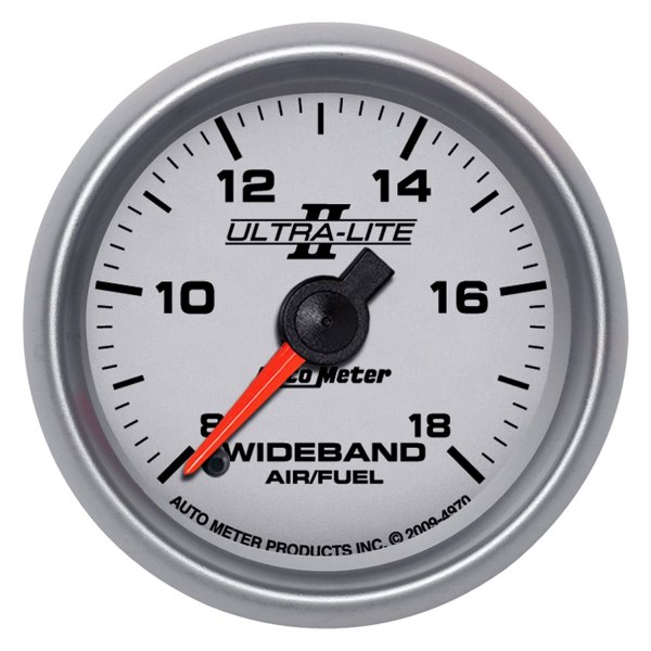 Auto Meter® - Ultra-Lite II Series 2-1/16" Wideband Air/Fuel Ratio Gauge, 8:1-18:1 AFR