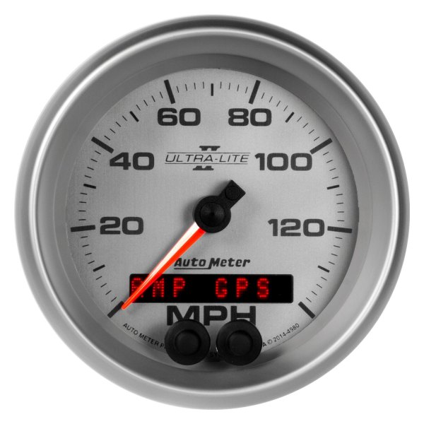 Auto Meter® - Ultra-Lite II Series 3-3/8" GPS Speedometer Gauge, 0-140 MPH