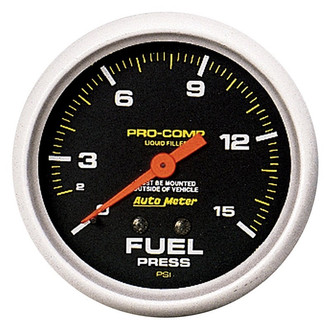 Auto Meter® 5411 - Pro-Comp Series 2-5/8" Fuel Pressure Gauge, 0-15 PSI