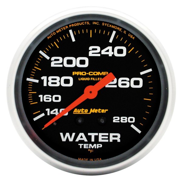 Auto Meter® - Pro-Comp Series 2-5/8" Water Temperature Gauge, 140-280 F