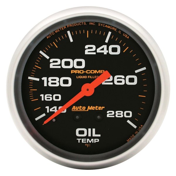 Auto Meter® - Pro-Comp Series 2-5/8" Oil Temperature Gauge, 140-280 F