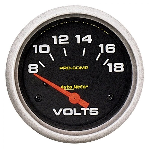 Auto Meter® - Pro-Comp Series 2-5/8" Voltmeter Gauge, 8-18V