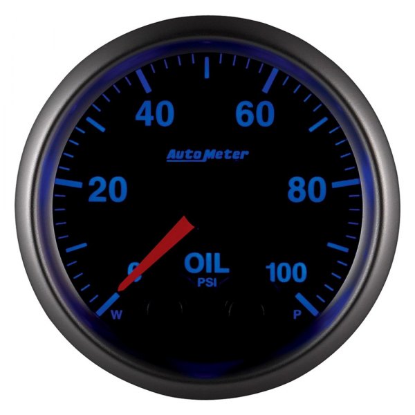 Auto Meter® - Elite Series 2-1/16" Oil Pressure Gauge, 0-100 PSI