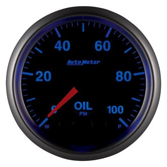 Auto Meter® - Elite Series 2-1/16" Oil Pressure Gauge, 0-100 PSI