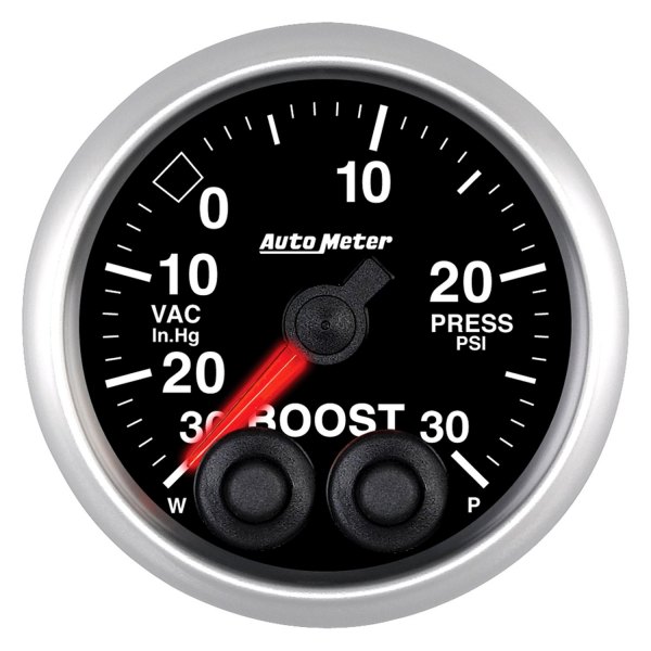 Auto Meter® - Elite Series 2-1/16" Boost/Vacuum Gauge, 30 In Hg/30 PSI