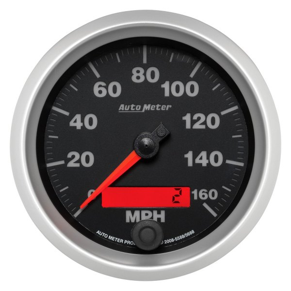 Auto Meter® - Elite Series 3-3/8" Speedometer Gauge, 0-160 MPH