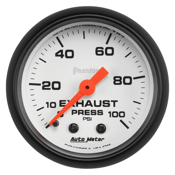 Auto Meter® - Phantom Series 2-1/16" Exhaust Pressure Gauge, 0-100 PSI