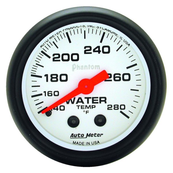 Auto Meter® - Phantom Series 2-1/16" Water Temperature Gauge, 140-280 F