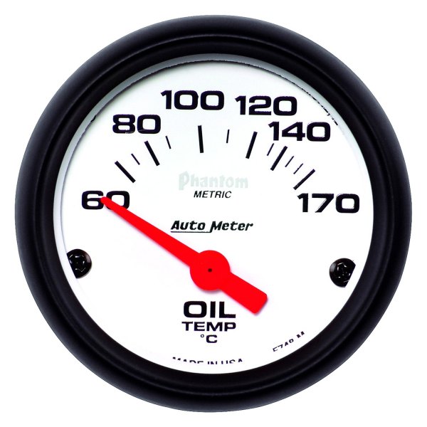 Auto Meter® - Phantom Series 2-1/16" Oil Temperature Gauge, 60-170 C