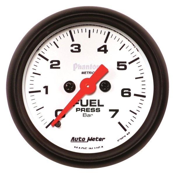 Auto Meter® - Phantom Series 2-1/16" Fuel Pressure Gauge, 0-7 BARS