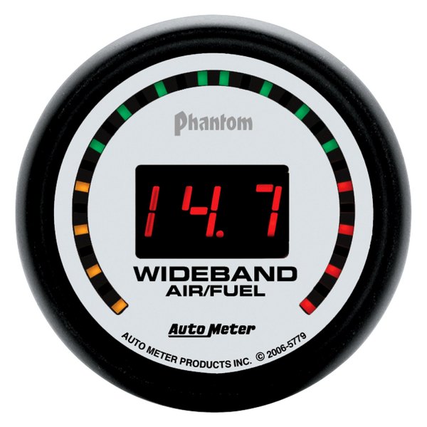 Auto Meter® - Phantom Series 2-1/16" Wideband Air/Fuel Ratio Gauge, 10:1-17:1 AFR