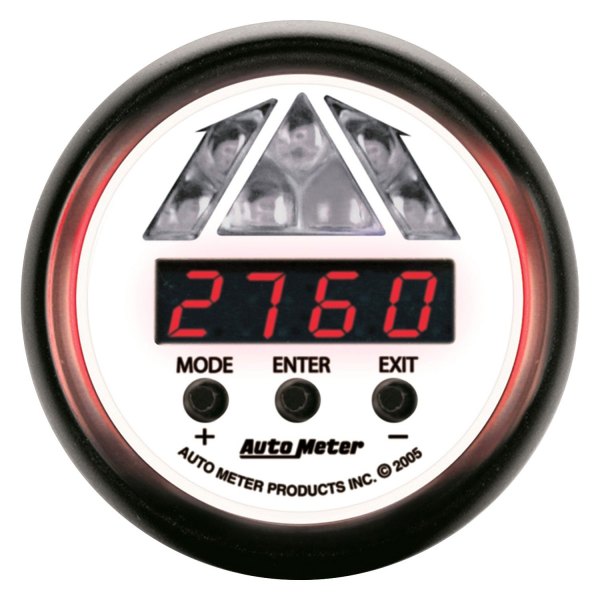 Auto Meter® - Phantom Series 2-1/16" Shift Light Gauge, 0-16000 RPM