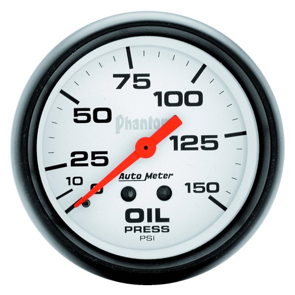 Auto Meter® - Phantom Series 2-5/8" Oil Pressure Gauge, 0-150 PSI