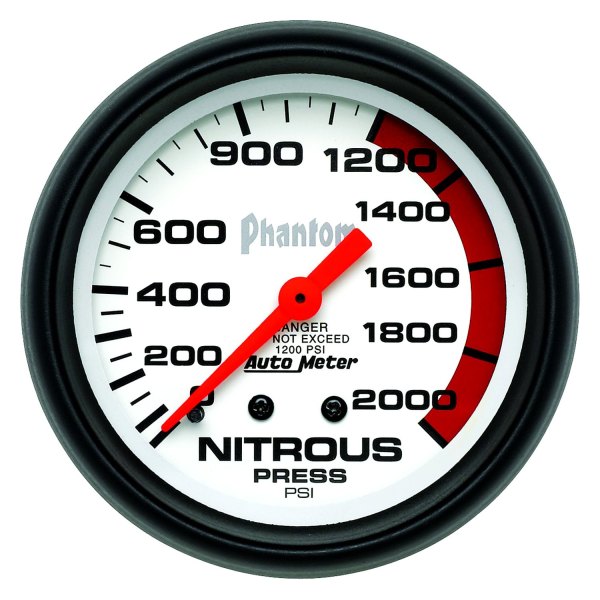 Auto Meter® - Phantom Series 2-5/8" Nitrous Pressure Gauge, 0-2000 PSI