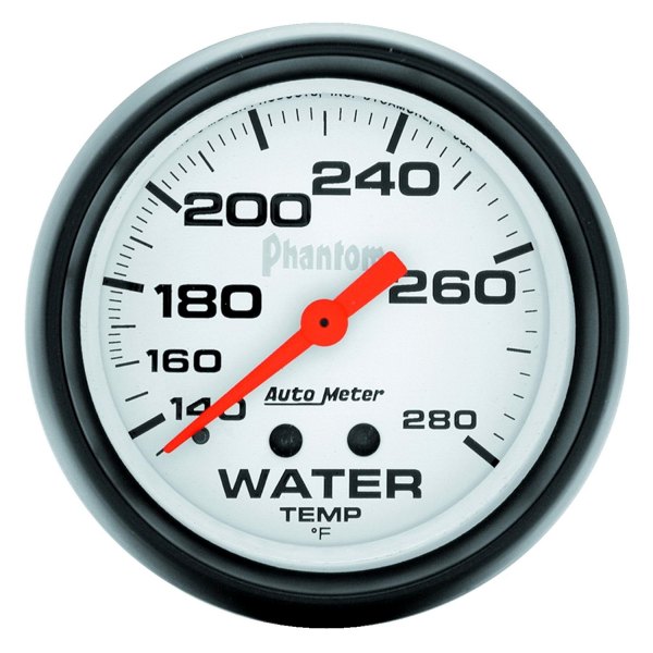 Auto Meter® - Phantom Series 2-5/8" Water Temperature Gauge, 140-280 F