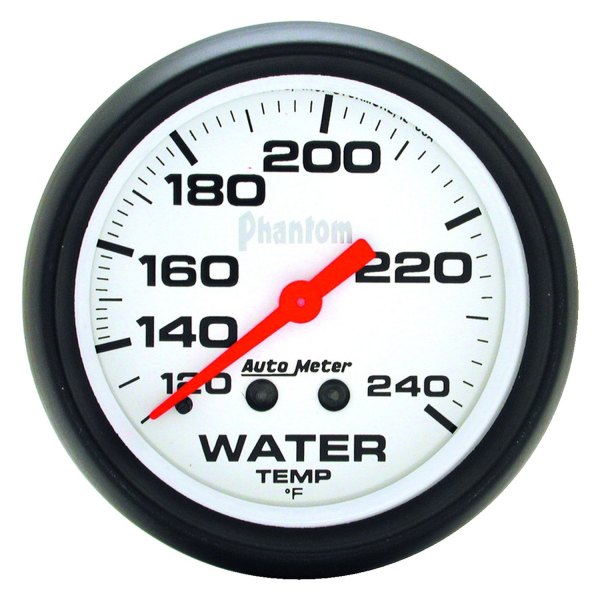 Auto Meter® - Phantom Series 2-5/8" Water Temperature Gauge, 120-240 F