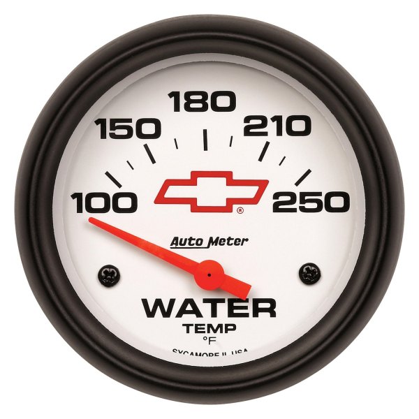 Auto Meter® - GM White Series 2-5/8" Water Temperature Gauge, 100-250 F