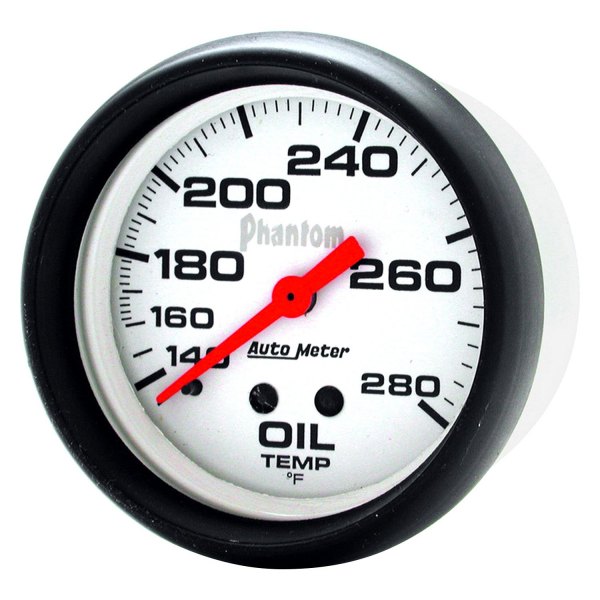 Auto Meter® - Phantom Series 2-5/8" Oil Temperature Gauge, 140-280 F