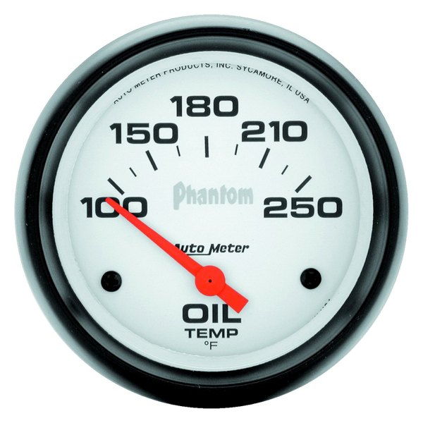 Auto Meter® - Phantom Series 2-5/8" Oil Temperature Gauge, 100-250 F