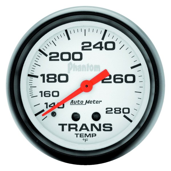 Auto Meter® - Phantom Series 2-5/8" Transmission Temperature Gauge, 140-280 F
