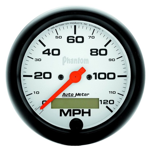 Auto Meter® - Phantom Series 3-3/8" Speedometer Gauge, 0-120 MPH