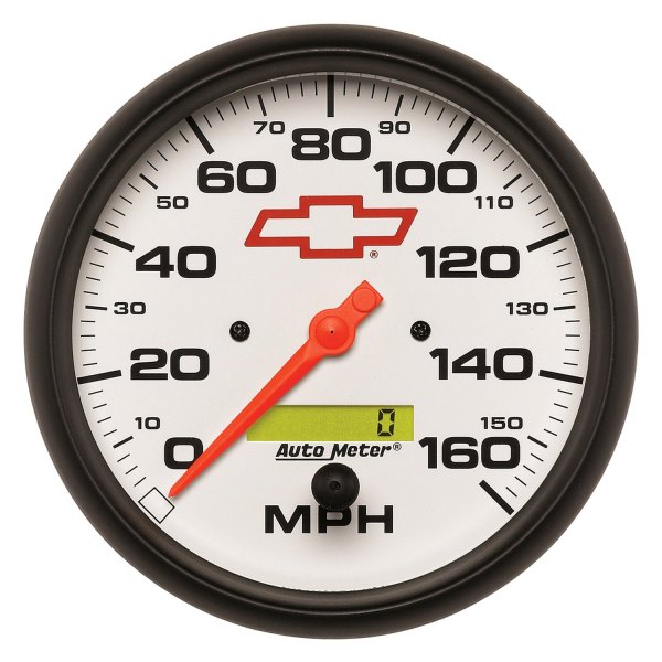 Auto Meter® - GM White Series 5" Speedometer Gauge, 0-160 MPH