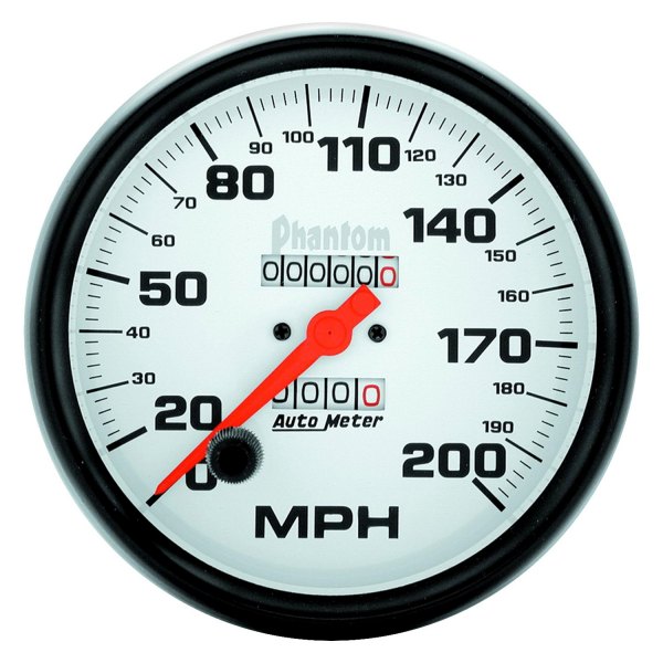 Auto Meter® - Phantom Series 5" Speedometer Gauge, 0-200 MPH