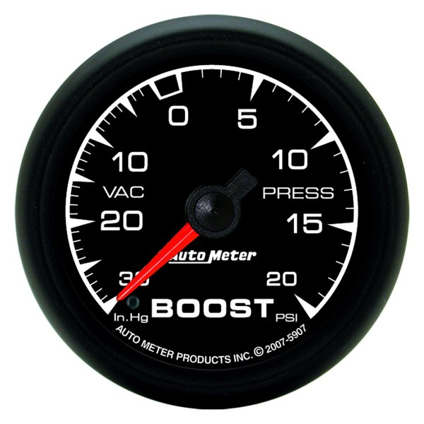 Auto Meter® - ES Series 2-1/16" Boost/Vacuum Gauge, 30 In Hg/20 PSI