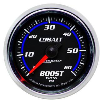 Auto Meter® - Cobalt Series 2-1/16" Boost Gauge, 0-60 PSI