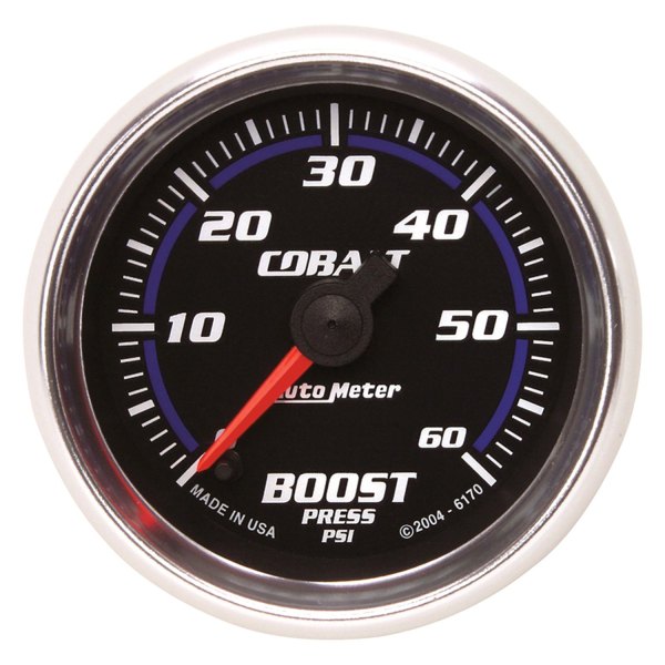 Auto Meter® - Cobalt Series 2-1/16" Boost Gauge, 0-60 PSI