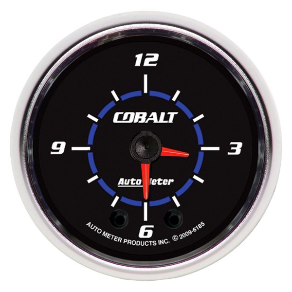 Auto Meter® - Cobalt Series 2-1/16" Clock Gauge, 12 Hour