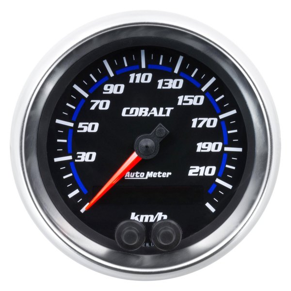 Auto Meter® - Cobalt Series 3-3/8" GPS Speedometer Gauge, 0-225 KM/H